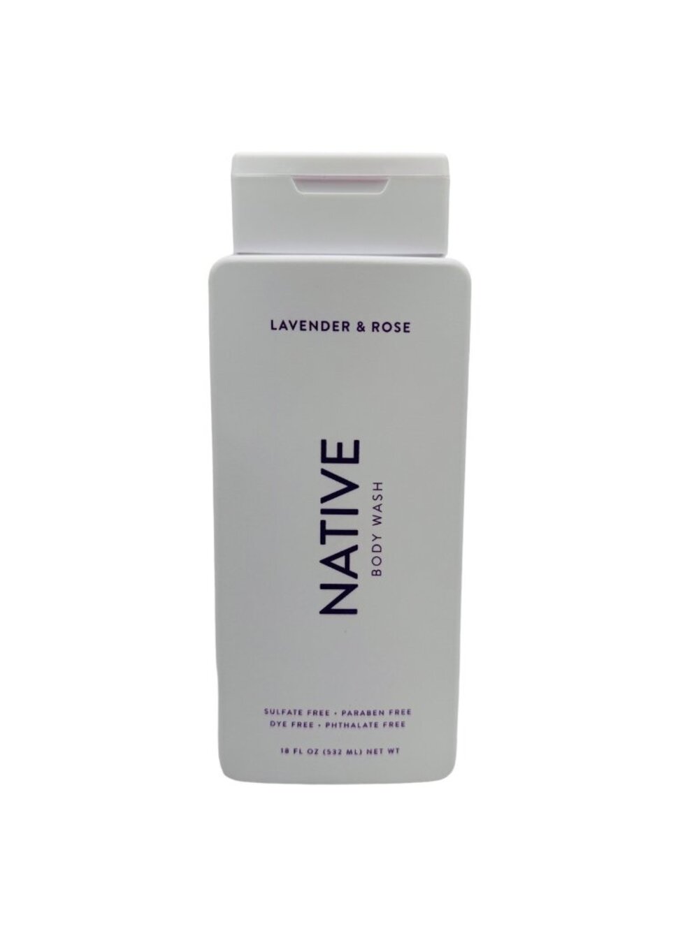 Lavender and rose native body wash, vegan and cruelty free, 18 oz